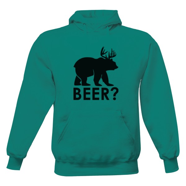 Pánská mikina s kapucí Just Hoods s potiskem Beer ?