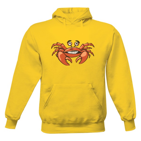 Pánská mikina s kapucí s potiskem Veselý krab