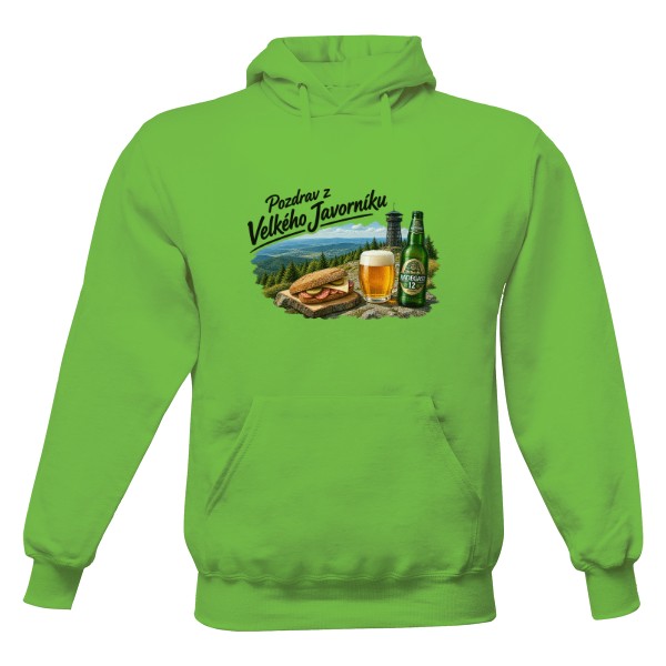 Pánská mikina s kapucí Just Hoods s potiskem Nový produkt